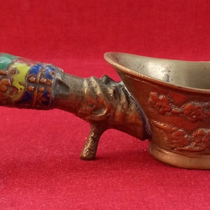 Vintage Brass Chinese Silk Iron