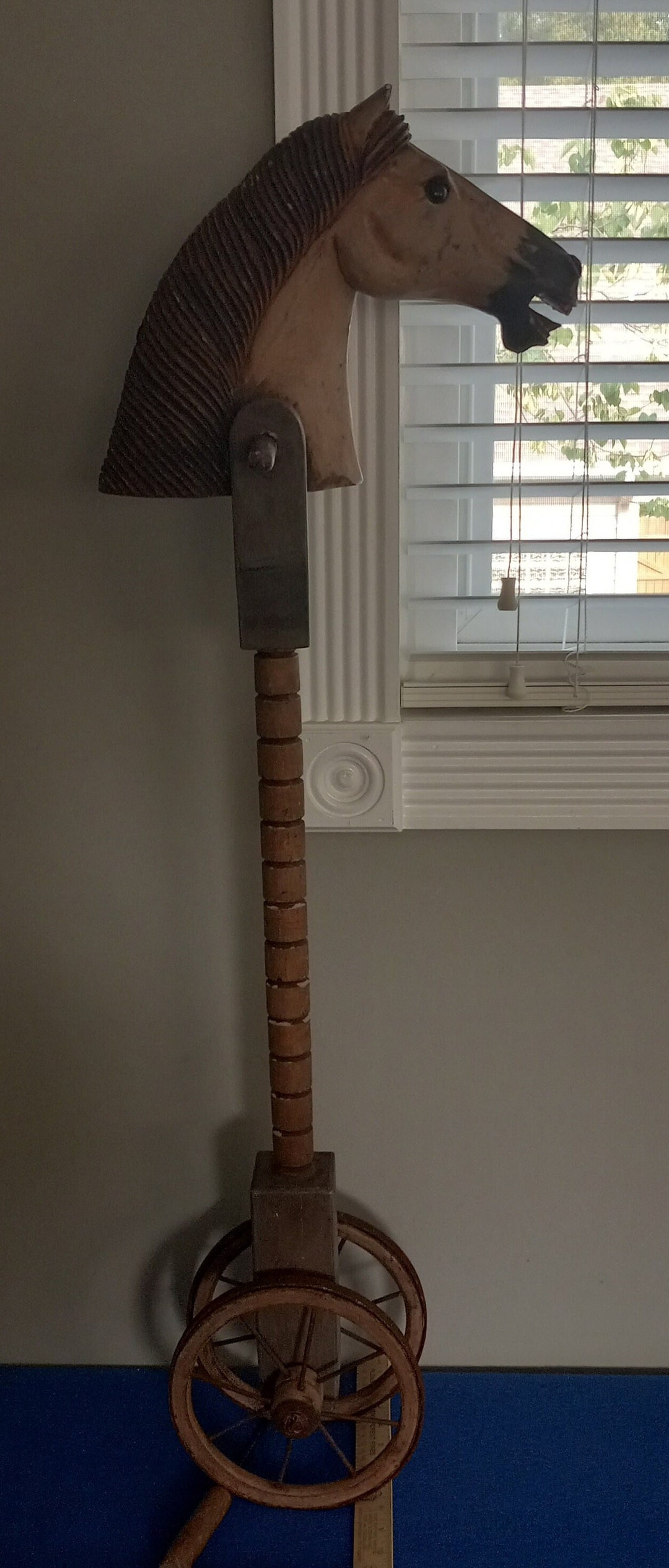 Antique Stick Horse Toy Hobby Horse Toy Ride on Horse Toy Etsy