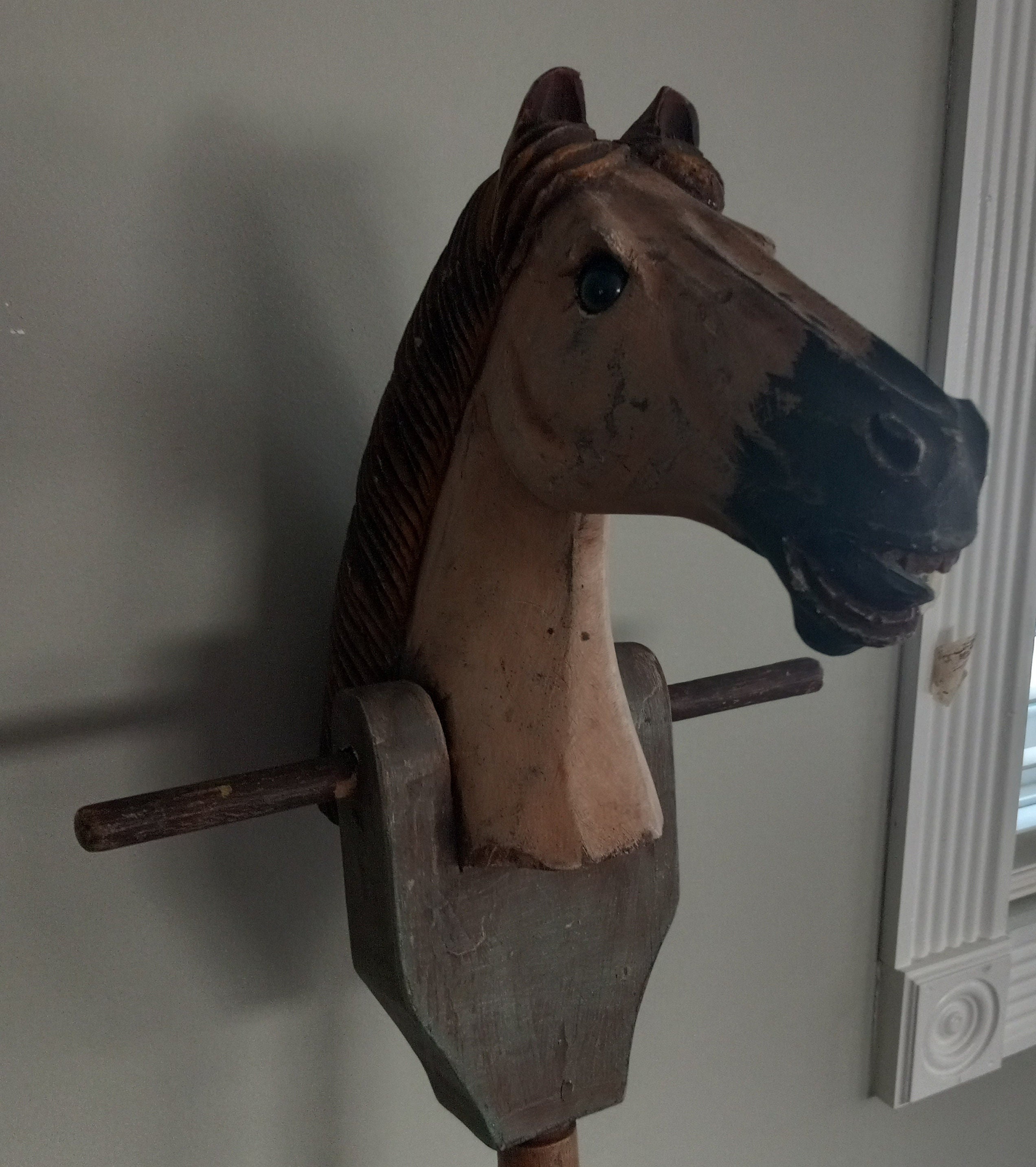 Antique Stick Horse Toy Hobby Horse Toy Ride on Horse Toy Etsy