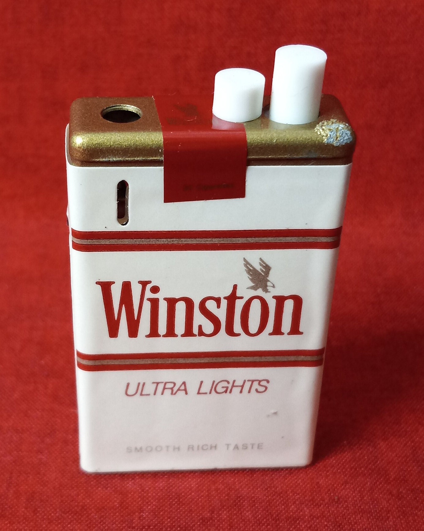 winston ultra light cigarettes Vintage Winston Ultra Lights Cigarette Lighter (FE#9)