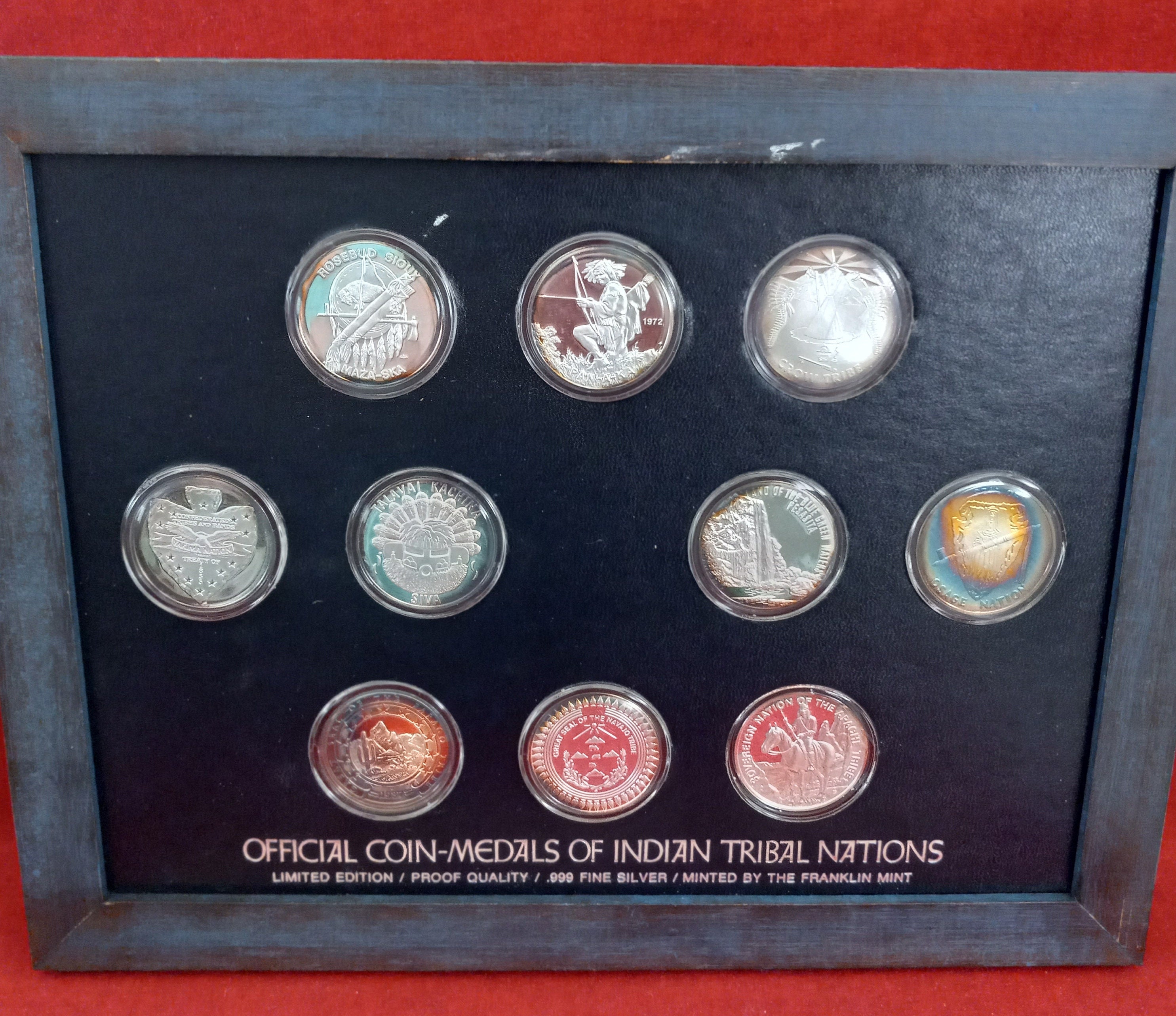 Sold at Auction: Franklin Mint - Coin-Medals of Indian Tribal Nations -  VOLUME 4, Set 2