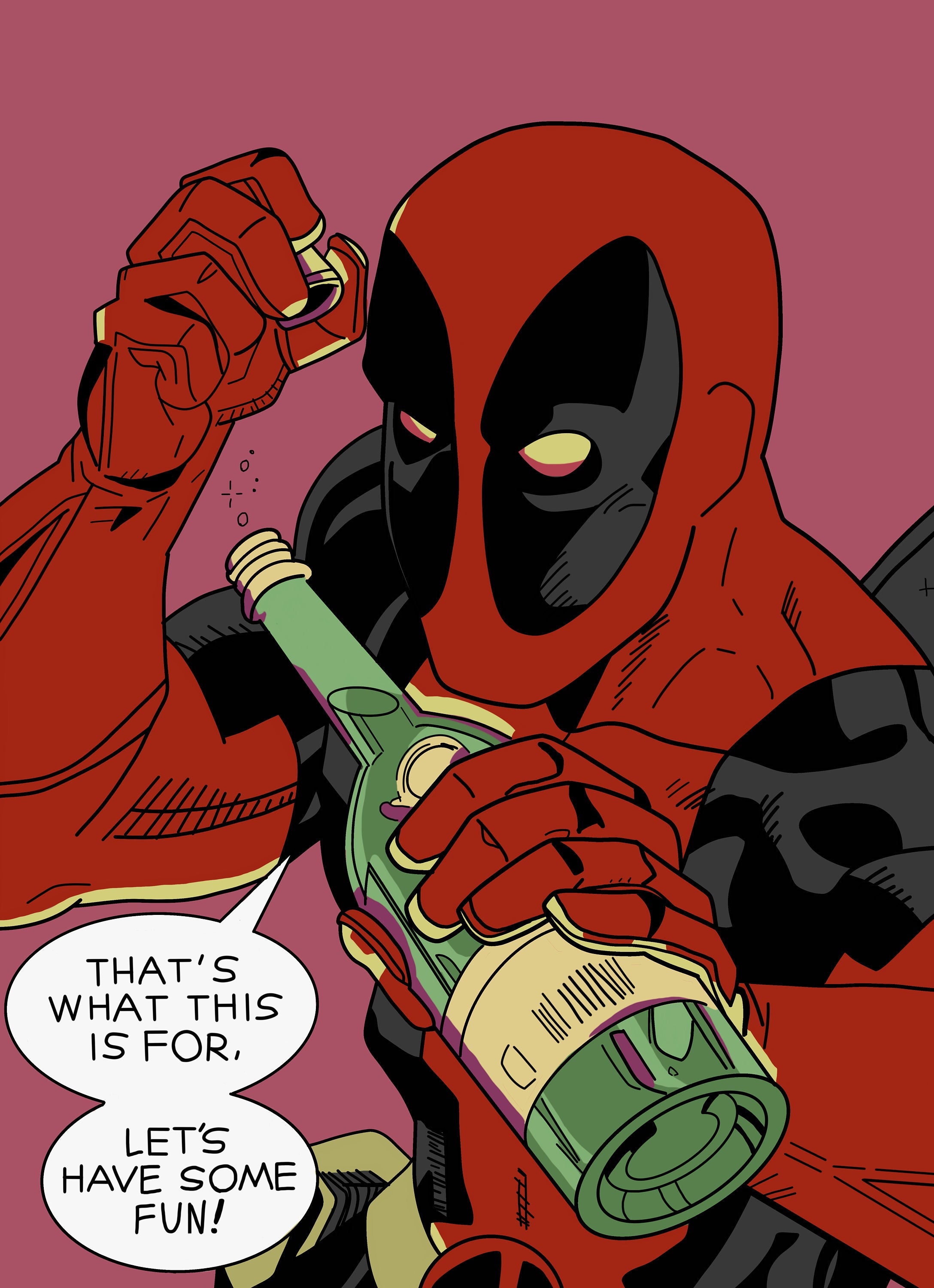 Deadpool Comic Digital Print - Etsy