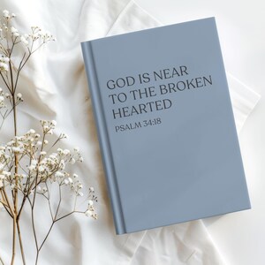 Christian Memory Journal Grief Hardcover Notebook Loss of Mother Father Daughter Son Memorial Remembrance Faith Keepsake Diary God is Near image 5