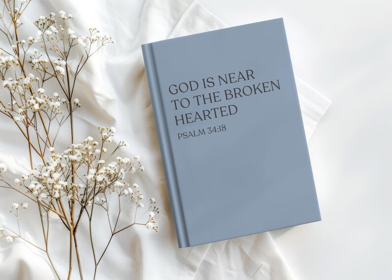 Christian Memory Journal Grief Hardcover Notebook Loss of Mother Father Daughter Son Memorial Remembrance Faith Keepsake Diary God is Near image 5