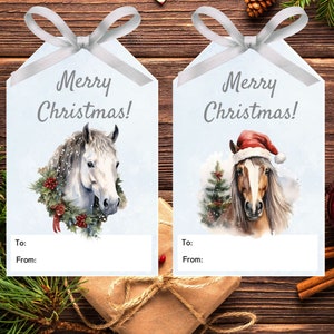 horse gift tags