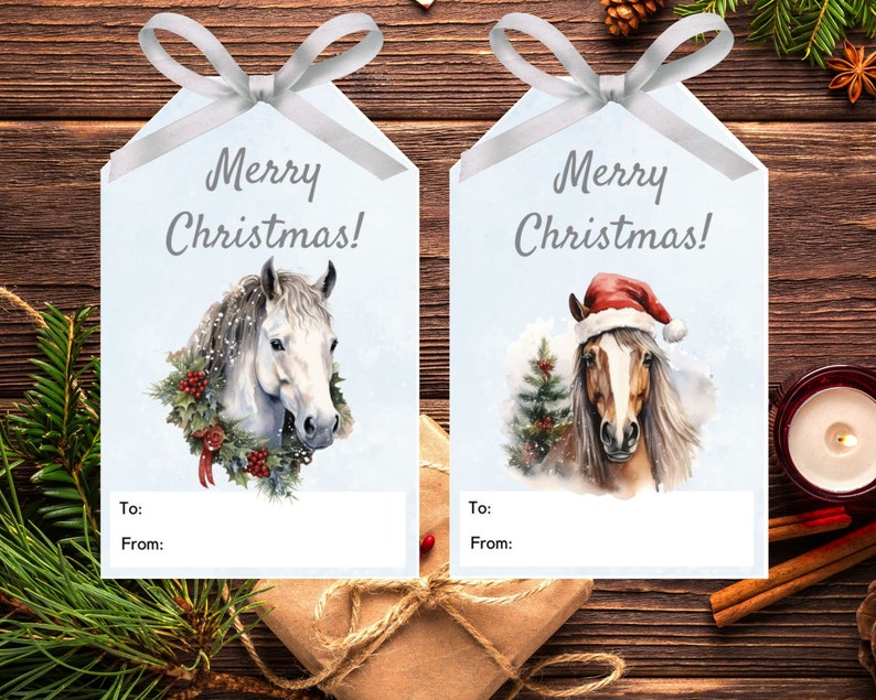 horse gift tags