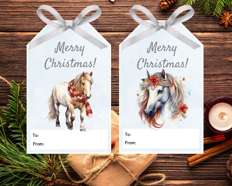 horse gift tags