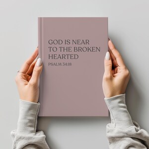 Christian Memory Journal Grief Hardcover Notebook Loss of Mother Father Daughter Son Memorial Remembrance Faith Keepsake Diary God is Near image 11