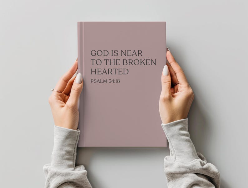 Christian Memory Journal Grief Hardcover Notebook Loss of Mother Father Daughter Son Memorial Remembrance Faith Keepsake Diary God is Near image 11