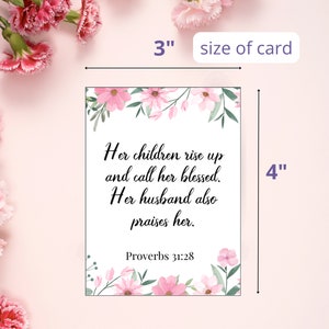 Mother's Day Scripture Cards Printable Mother's Day Bible Cards Mom ...
