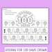 100th Day of School Crowns Coloring Craft 100 Days of School Crown ...