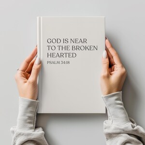 Christian Memory Journal Grief Hardcover Notebook Loss of Mother Father Daughter Son Memorial Remembrance Faith Keepsake Diary God is Near image 12