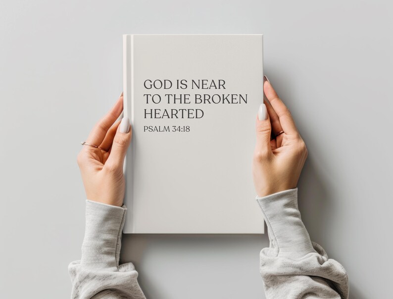 Christian Memory Journal Grief Hardcover Notebook Loss of Mother Father Daughter Son Memorial Remembrance Faith Keepsake Diary God is Near image 12