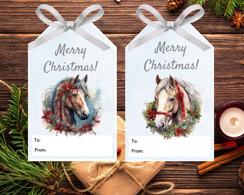 horse gift tags