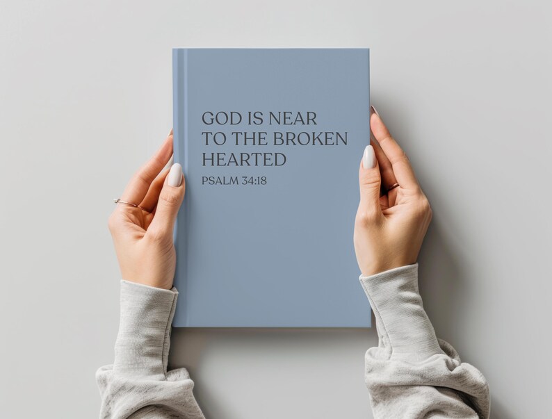 Christian Memory Journal Grief Hardcover Notebook Loss of Mother Father Daughter Son Memorial Remembrance Faith Keepsake Diary God is Near image 10