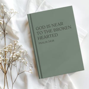 Christian Memory Journal Grief Hardcover Notebook Loss of Mother Father Daughter Son Memorial Remembrance Faith Keepsake Diary God is Near image 6