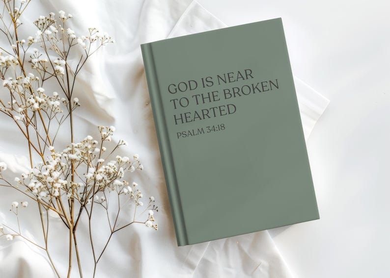Christian Memory Journal Grief Hardcover Notebook Loss of Mother Father Daughter Son Memorial Remembrance Faith Keepsake Diary God is Near image 6