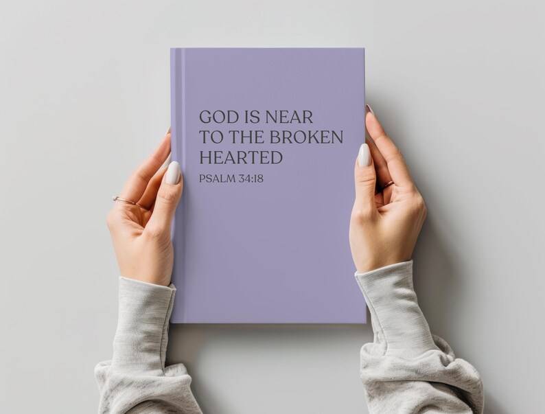 Christian Memory Journal Grief Hardcover Notebook Loss of Mother Father Daughter Son Memorial Remembrance Faith Keepsake Diary God is Near image 9