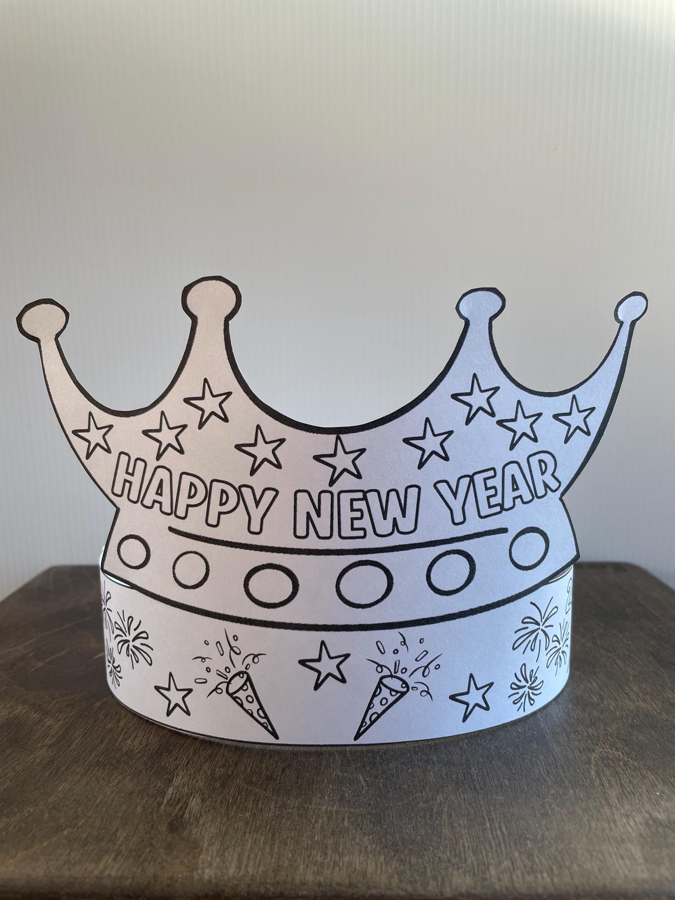 Happy New Year 2027 Crown, New Years Party Paper Crown Craft, Paper…