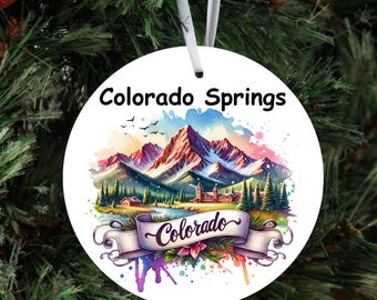 Personalized Colorado Ornament: State Souvenir, Home State Gift