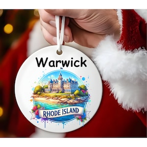 Rhode Island State Ornament-Rhode Island Reise Souvenir-Rhode Island Weihnachtsverzierung-Home State-Personalisierte Rhode Island State Ornament