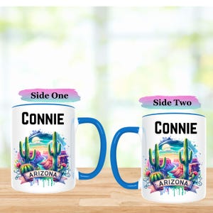 Arizona Lover-Arizona State Mug-Arizona Travel Coffee Mug-Personalized Arizona State Mug-Home State-Arizona Souvenir Gift-Custom Name Mug