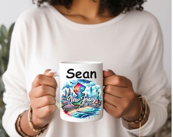 Personalized New Jersey Coffee Mug: Garden State Souvenir Gift