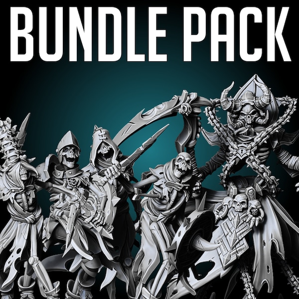 Catacombs Boss Bundle Pack - Premium 4k Plant Based Resin 3D Printed Miniature, TableTop Gaming, Fantasy Creature Figure, Dungeon Mobs