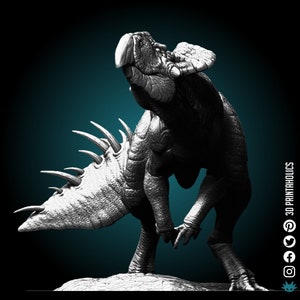 Protoceratops Dinosaur - Stand - Premium Plant Based Resin 3D Printed Miniature, Tabletop Gaming, Dungeons and Dragons Fantasy Figure, Gift