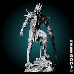 Villageois corrompu - Miniature imprimée en 3D premium à base de plantes 4k, figurine de créature fantastique de donjons et dragons, cadeau