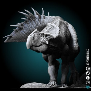 Protoceratops Dinosaur - Walk - Premium Plant Based Resin 3D Printed Miniature, Tabletop Gaming, Dungeons and Dragons Fantasy Figure, Gift