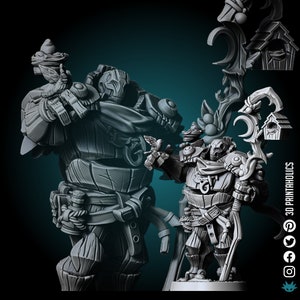 Warforged Druid - Premium Plant Based Resin 3D Printed Miniature, TableTop Gaming, Dungeons and Dragons Fantasy Creature Figure
