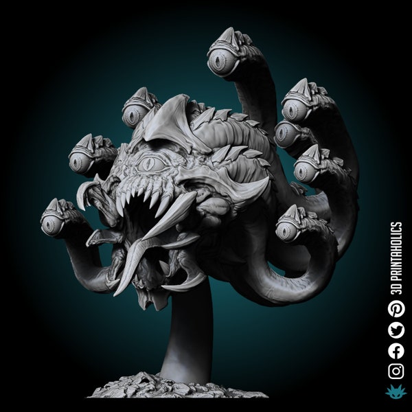 Beholder - Premium Plant Based Resin 3D Printed Miniature, TableTop Gaming, Dungeons and Dragons Fantasy Creature Figure, Gift