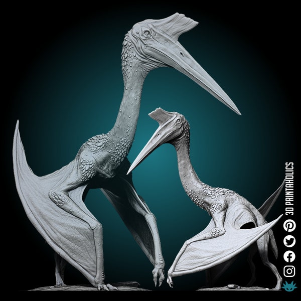 Quetzalcoatlus Dinosaur - Premium Plant Based Resin 3D Printed Miniature, TTRPG Gaming, Dungeons and Dragons Fantasy Creature Figure, Gift