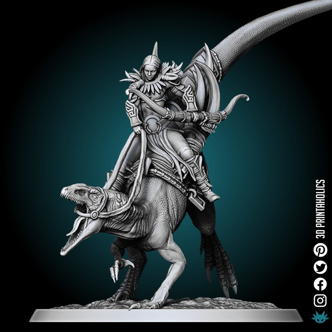 Raptor Rider/saddled/solo - Premium Plant Based Resin 3D Printed ...