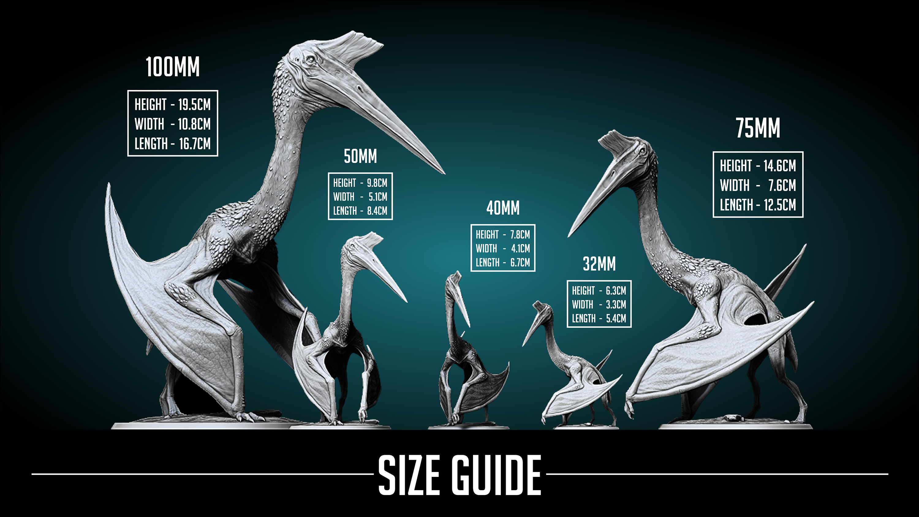 Quetzalcoatlus Dinosaur Premium Plant Based Resin 3D Printed Miniature,  TTRPG Gaming, Dungeons and Dragons Fantasy Creature Figure, Gift - Etsy