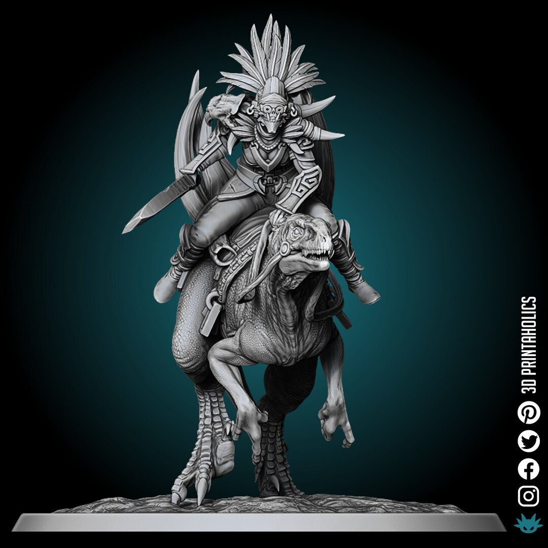 Raptor Rider/armoured/solo - Premium Plant Based Resin 3D Printed ...