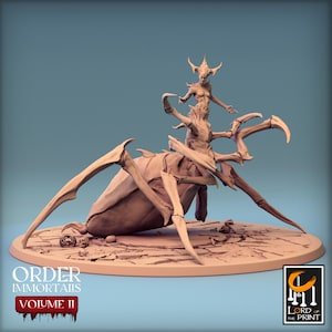 Vampire Spider Queen - Premium Plant Based Resin 3D Printed Miniature, TableTop Gaming, Dungeons and Dragons Fantasy Creature Figure, Gift
