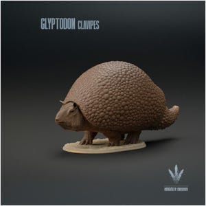 Glyptodon Clavipes - Qualité supérieure 12k | Chiffres très détaillés | Personnages RPG fantastiques | Modèles de jeu de table