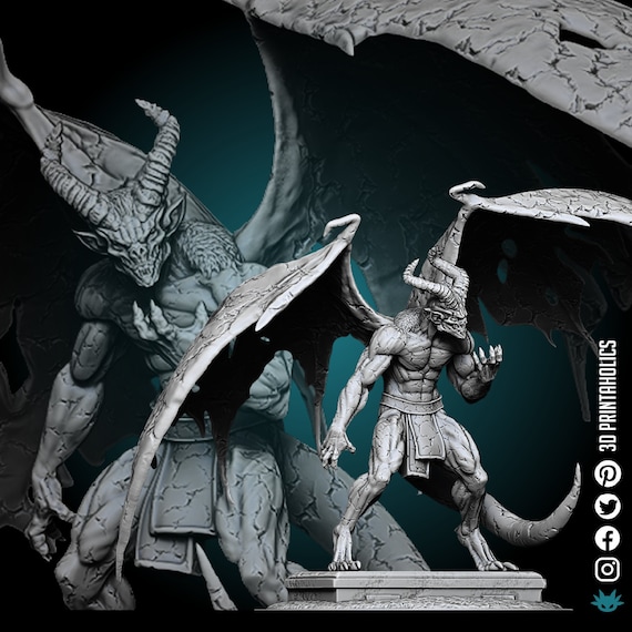 Gargoyle Premium Plant Based Resin 3D Printed Miniature Etsy