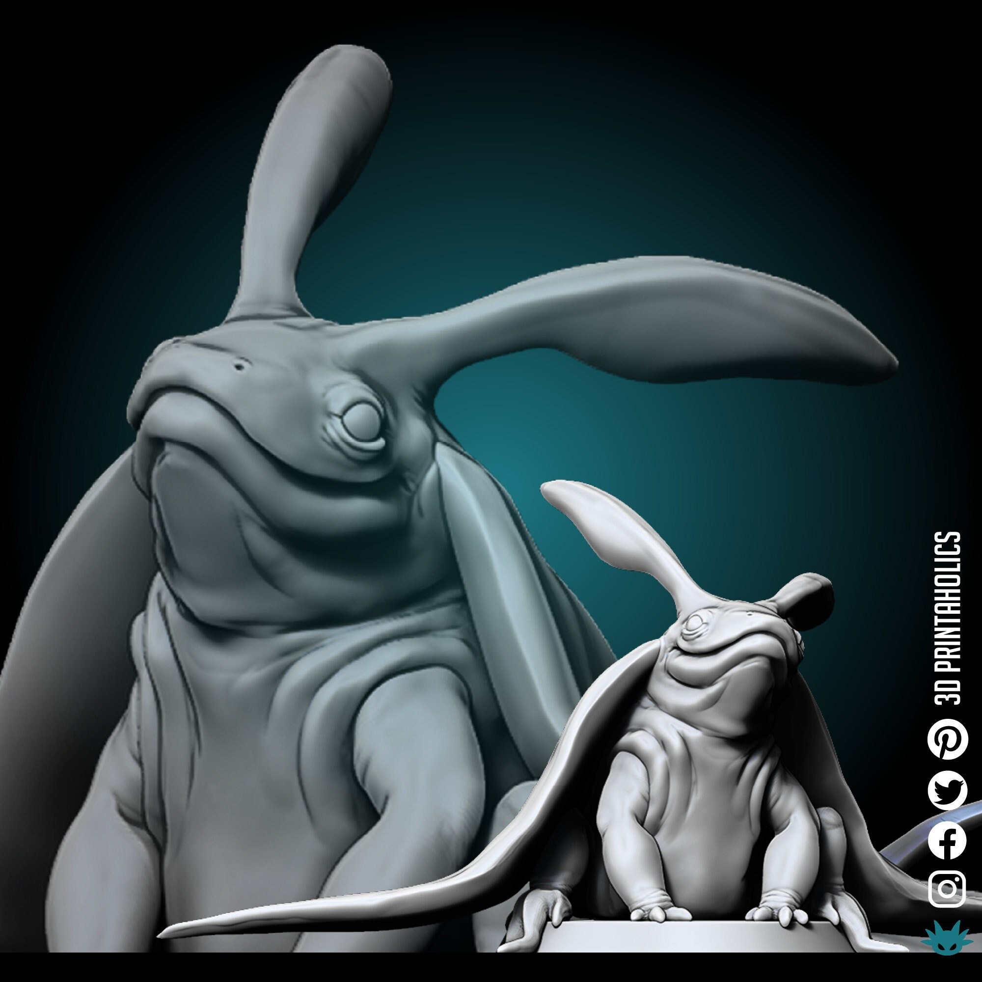 Baby Raei - Premium Plant Based Resin 3D Printed Miniature, TableTop Gaming, Dungeons and Dragons Fantasy Creature Figure, Gift