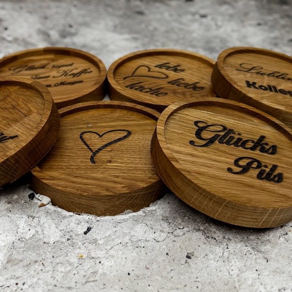 Personalizable coasters/ Christmas and birthday souvenirs/ gift for colleagues