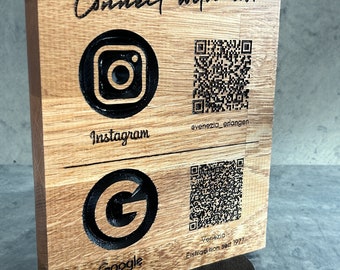 QR-Code Tafel/ Instagram Werbung/