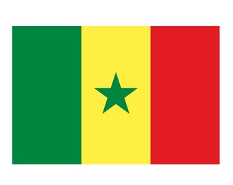 Senegal Flag Sticker Decal