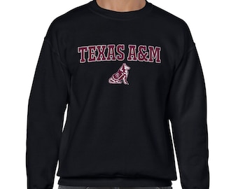 Texas A&M University Aggies Sweatshirt Personalize it with Your Name Customize Sweat Shirt TAM Logo