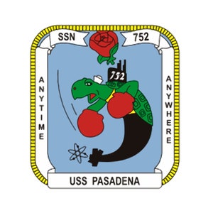 USS Pasadena SSN-752 Badge Sticker Decal Los Angeles Class Attack submarine Car Sticker Bumper Sticker for Car Emblem