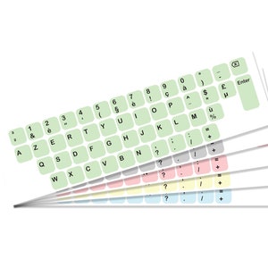AZERTY Keyboard Sticker Vinyl Aufkleber Sticker
