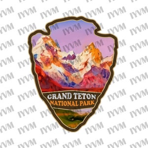 Grand Teton National Park Decal Sticker - US National Parks Series