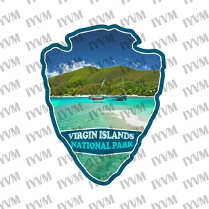 Virgin Islands National Park Decal Sticker - US National Parks Series