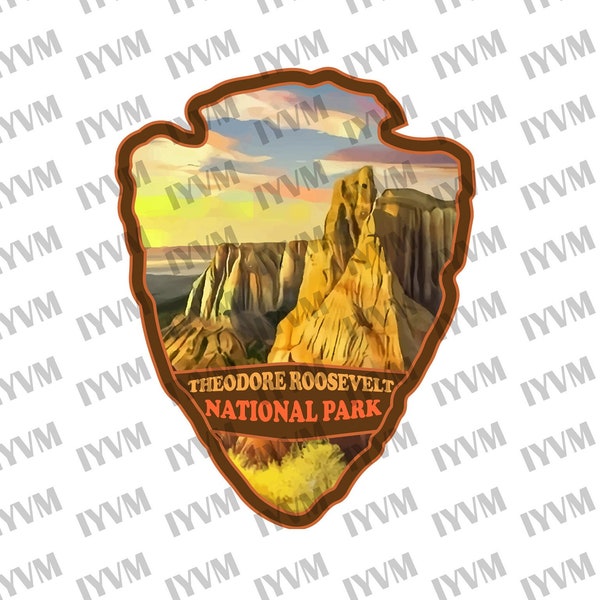 Theodore Roosevelt National Park Decal Sticker - US National Parks Series